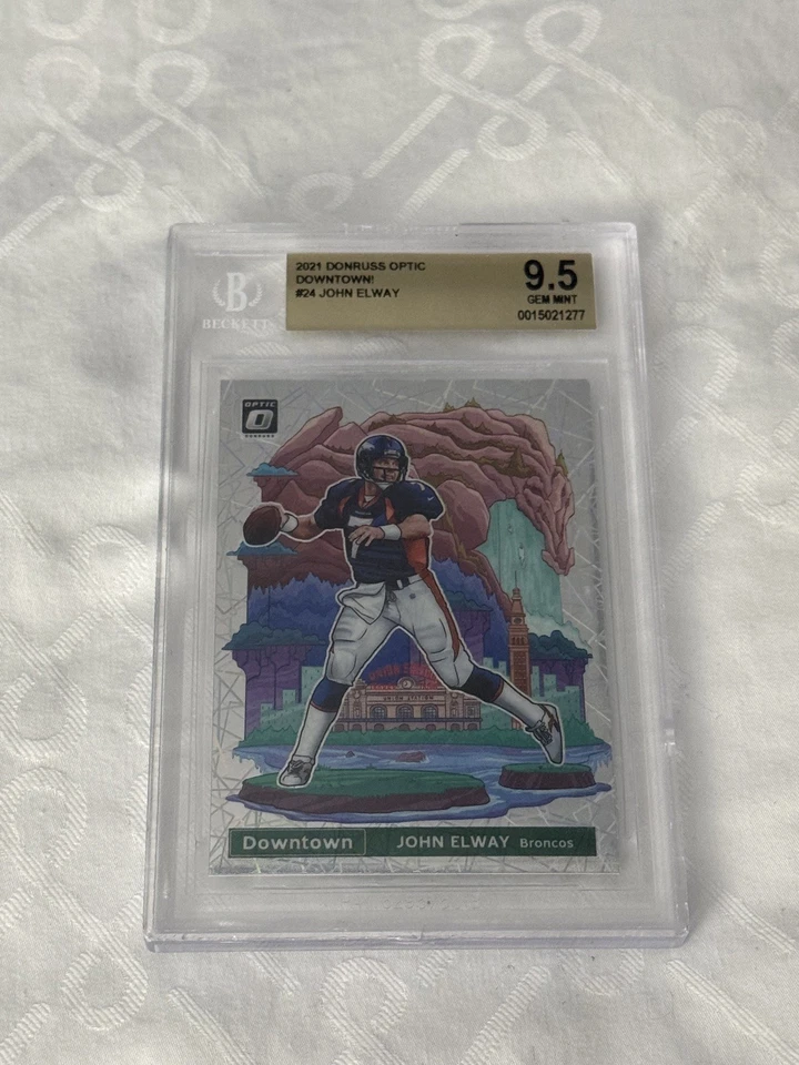 Donruss Optic Downtown John Elway BGS 9.5 - Image 3