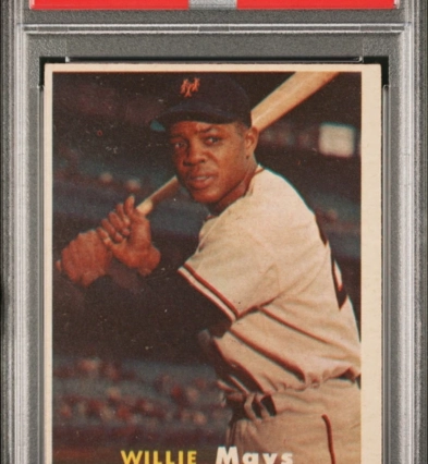 1957 TOPPS #10 WILLIE MAYS PSA EX 5