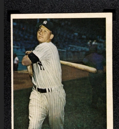 MICKEY MANTLE1957 Topps Baseball #95 HOF SGC 1 Vintage Yankees