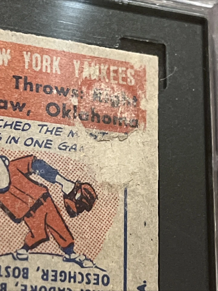 MICKEY MANTLE1957 Topps Baseball #95 HOF SGC 1 Vintage Yankees - Image 12