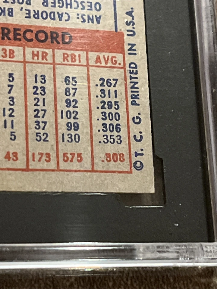 MICKEY MANTLE1957 Topps Baseball #95 HOF SGC 1 Vintage Yankees - Image 13