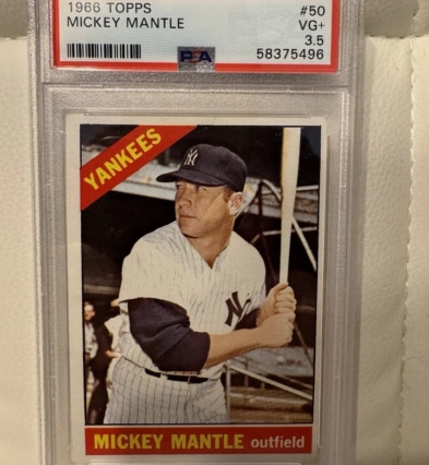 1966 Topps - Mickey Mantle #50 PSA 3.5 HOF