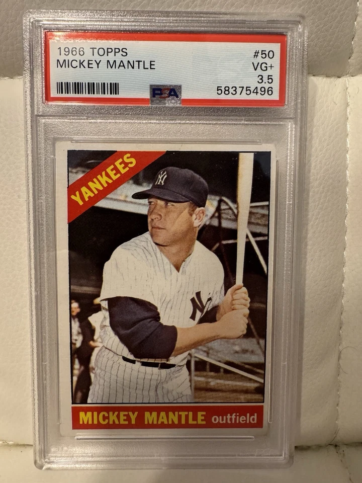 1966 Topps - Mickey Mantle #50 PSA 3.5 HOF
