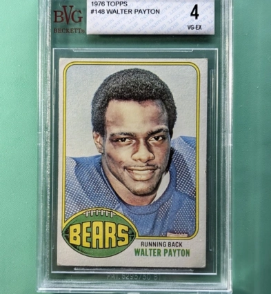 1976 Topps Walter Payton Rookie RC #148 BGS BVG 4 VG-EX Chicago Bears HOF Card