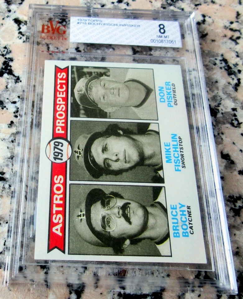 BRUCE BOCHY 1979 Topps Rookie Card RC BGS BVG 84xChamps Giants Rangers Manager - Image 4