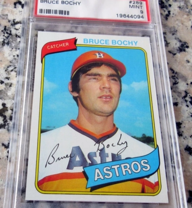 BRUCE BOCHY 1980 Topps 2nd Year Astros PSA 9 MINT POP 474xWS Champs Rangers$