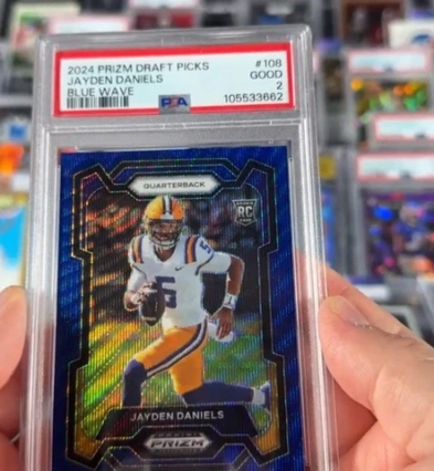 2024 Panini Prizm Draft Picks Jayden Daniels /249 PSA 2
