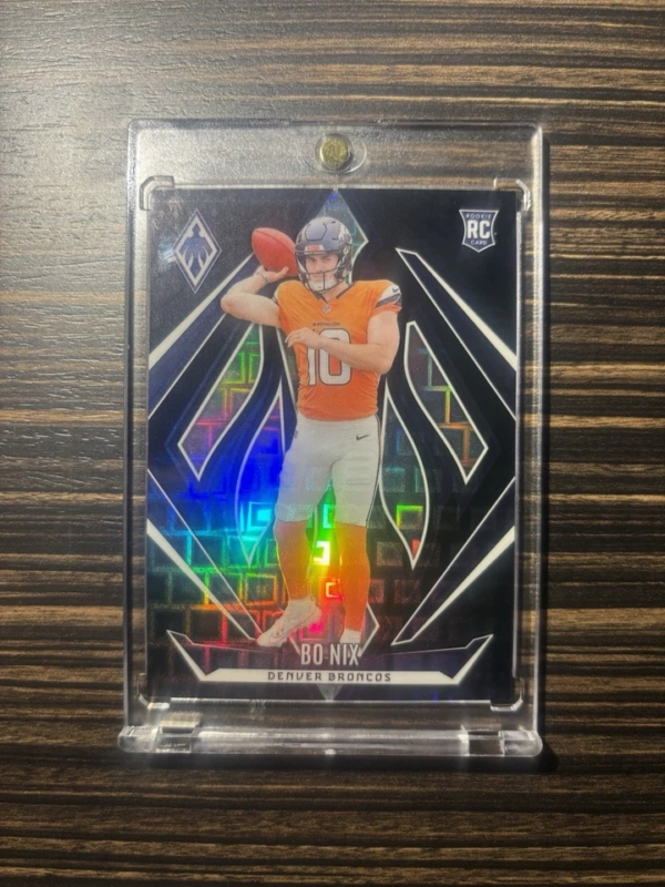 2024 Panini Phoenix Rookies Bo Nix #159 Black Pandora 1/1 (RC)