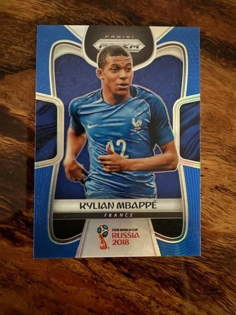 Kylian Mbappé Blue Prizm - NFl Football Cards
