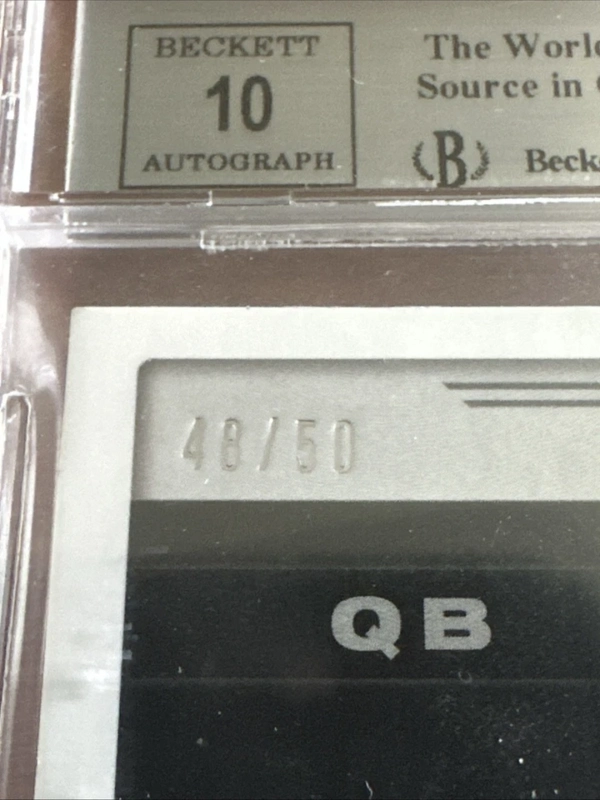 2018 Obsidian Rookie Jersey Auto Lamar Jackson Electric Etch Orange /50 BGS9 - Image 2