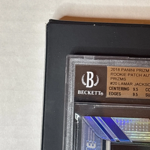 2018 Panini Prizm Silver #20 Lamar Jackson /99 Auto Patch RC GemMint BGS 9.5/10 - Image 9