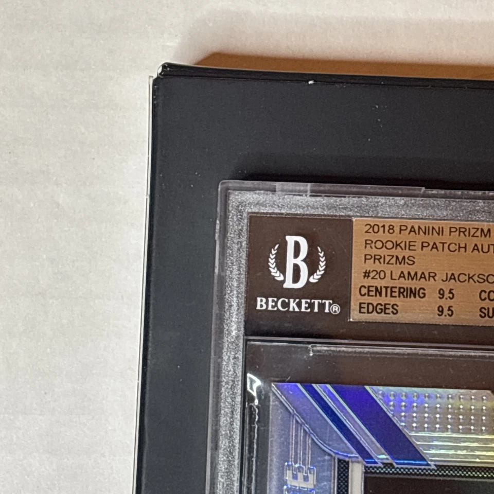2018 Panini Prizm Silver #20 Lamar Jackson /99 Auto Patch RC GemMint BGS 9.5/10 - Image 9