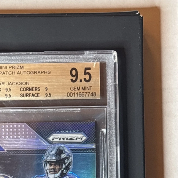 2018 Panini Prizm Silver #20 Lamar Jackson /99 Auto Patch RC GemMint BGS 9.5/10 - Image 8