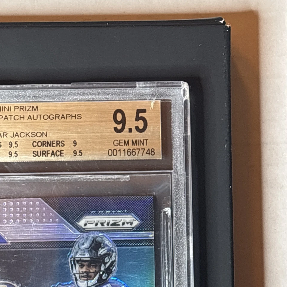 2018 Panini Prizm Silver #20 Lamar Jackson /99 Auto Patch RC GemMint BGS 9.5/10 - Image 8