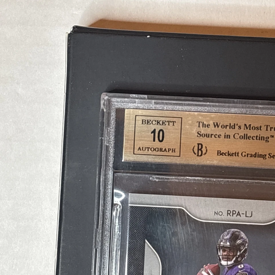 2018 Panini Prizm Silver #20 Lamar Jackson /99 Auto Patch RC GemMint BGS 9.5/10 - Image 5