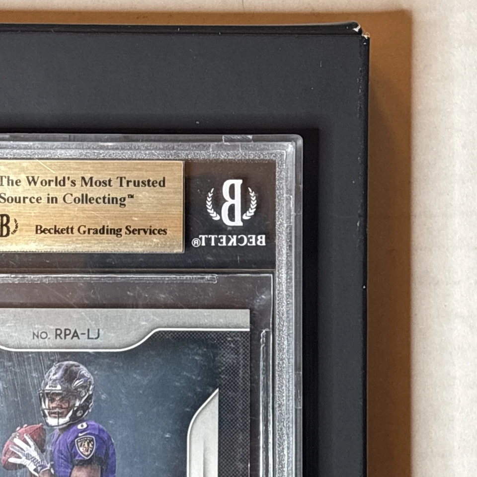 2018 Panini Prizm Silver #20 Lamar Jackson /99 Auto Patch RC GemMint BGS 9.5/10 - Image 4