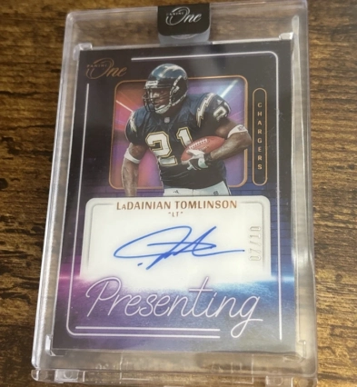 2022 Panini One Presenting LaDainian Tomlinson Auto 07/10