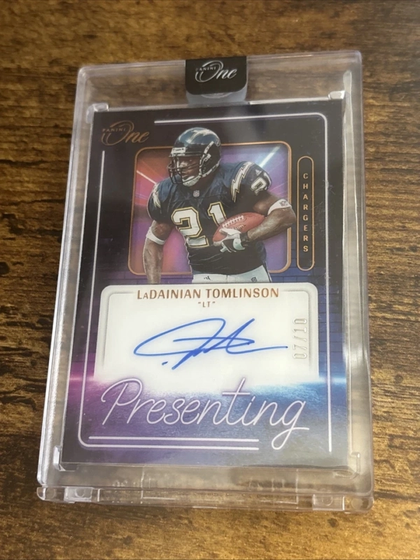 2022 Panini One Presenting LaDainian Tomlinson Auto 07/10