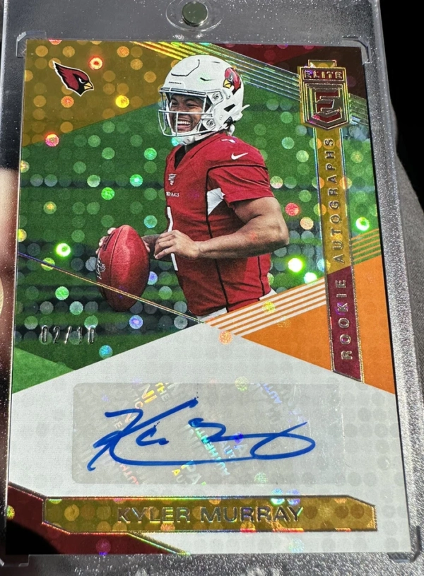 2019 Donruss Elite Kyler Murray Auto /10 Rookie Autographs - Arizona Cardinals