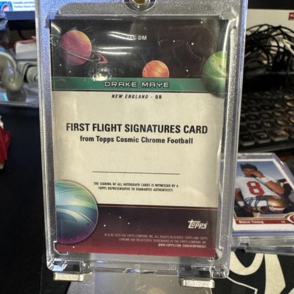 2024 TOPPS FIRST FLIGHT CHROME DRAKE MAYE AUTO /5 - Image 3