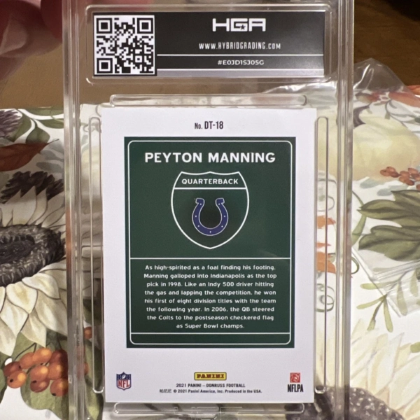 2021 Panini Donruss Downtown! Peyton Manning #DT-18 - Image 2
