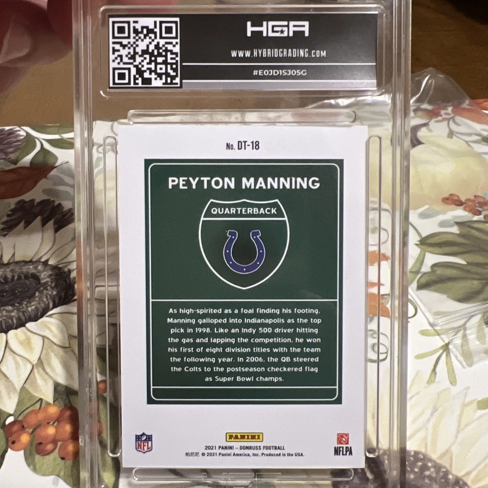2021 Panini Donruss Downtown! Peyton Manning #DT-18 - Image 2