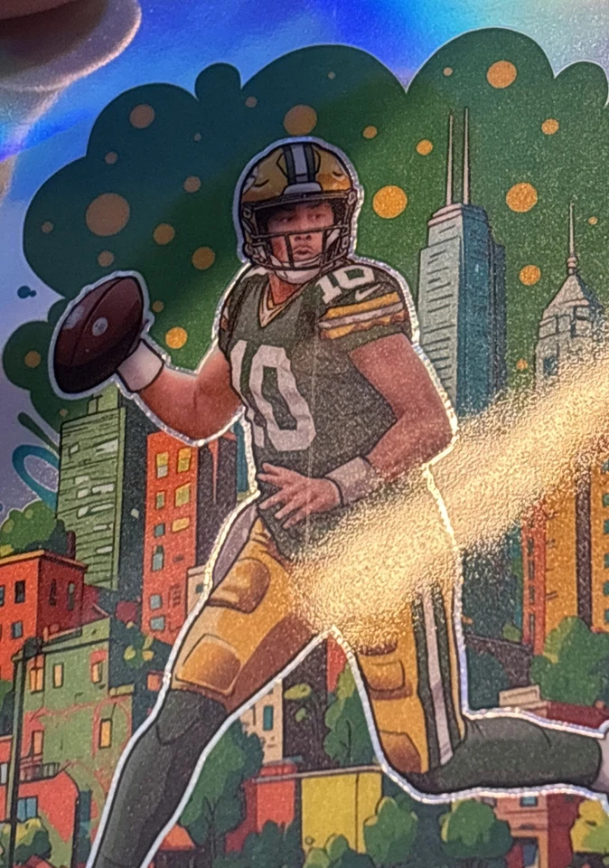 2024 Panini Donruss Optic - Downtown! Jordan Love #5 Read - Image 4