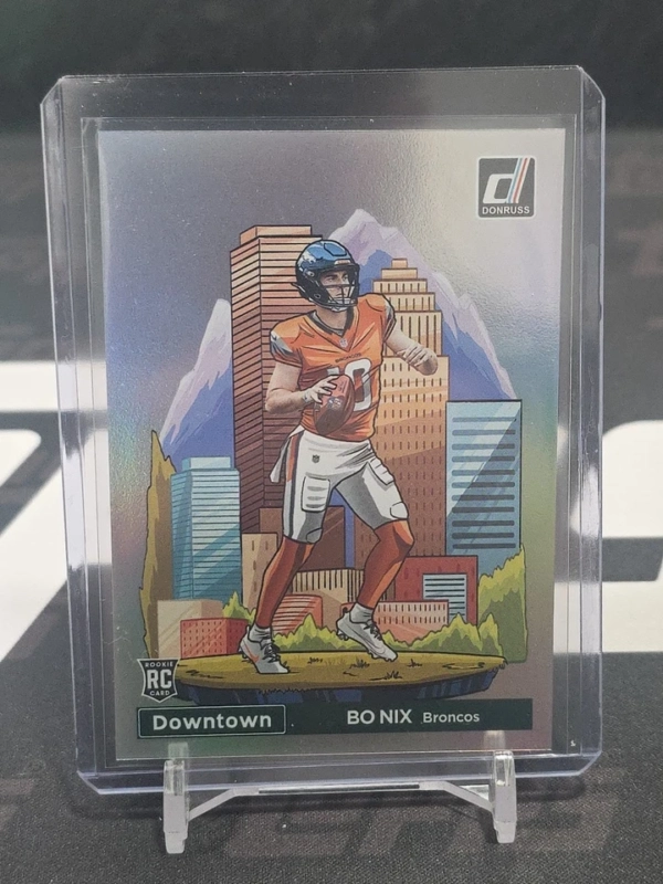 2024 Panini Donruss Optic Downtown! Bo Nix #19 (RC) Denver Broncos