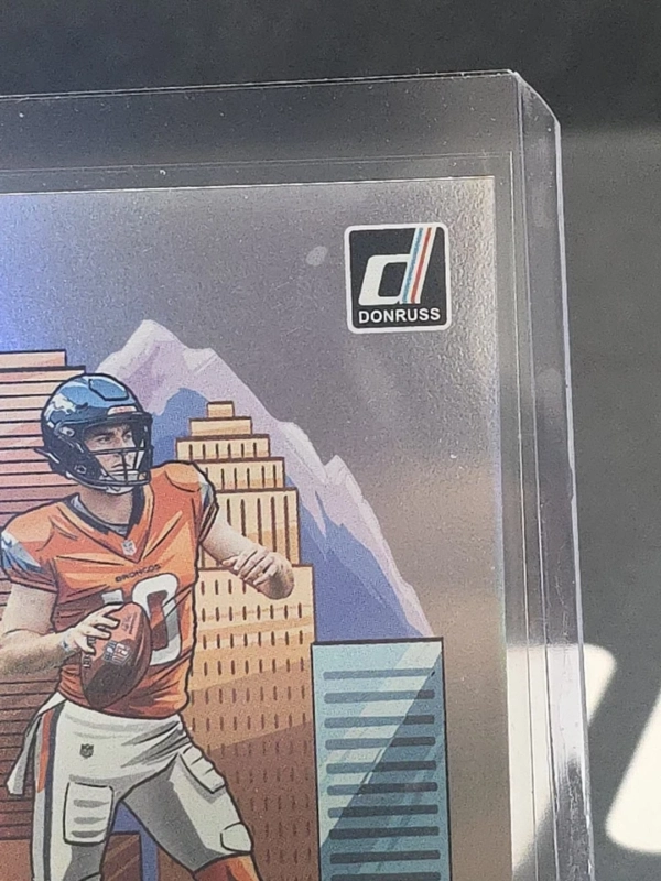 2024 Panini Donruss Optic Downtown! Bo Nix #19 (RC) Denver Broncos - Image 7