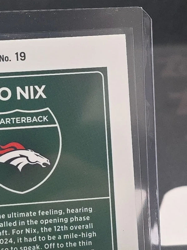 2024 Panini Donruss Optic Downtown! Bo Nix #19 (RC) Denver Broncos - Image 2