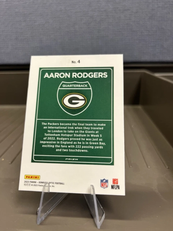 2023 Panini Donruss Optic - International Downtown Aaron Rodgers #4 - Image 3