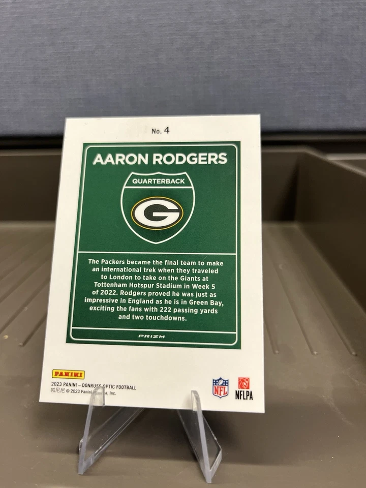 2023 Panini Donruss Optic - International Downtown Aaron Rodgers #4 - Image 3