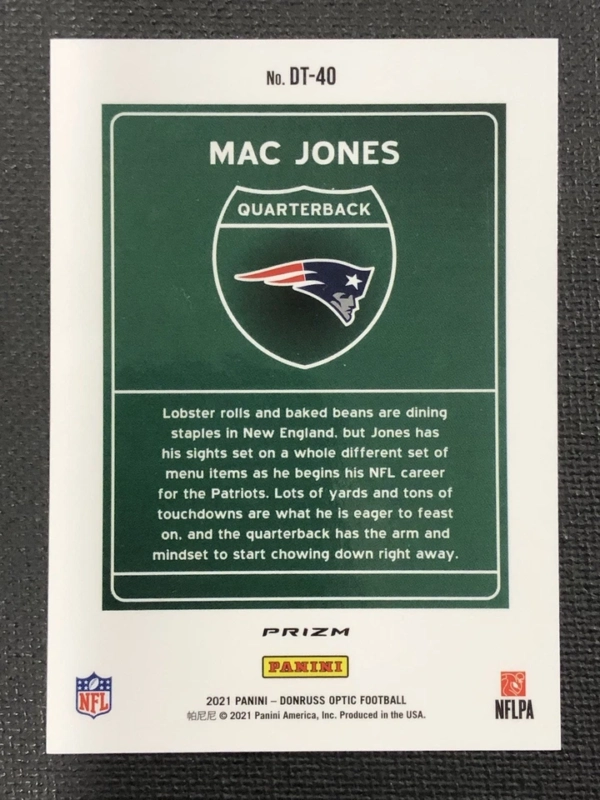 2021 Panini Donruss Optic - Downtown #DT-40 Mac Jones Rookie (RC) Case Hit - Image 2