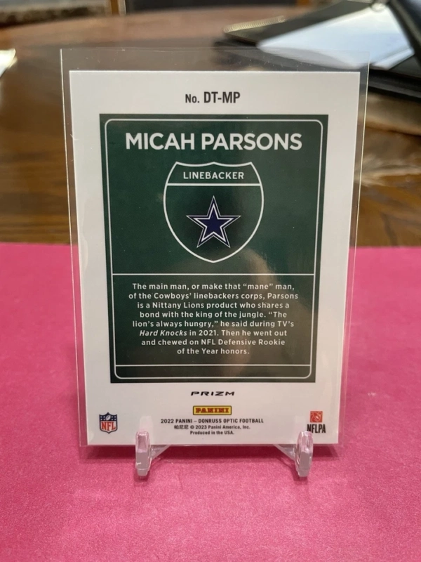 2022 Panini Donruss Optic - Downtown Micah Parsons #DT-MP - Image 2