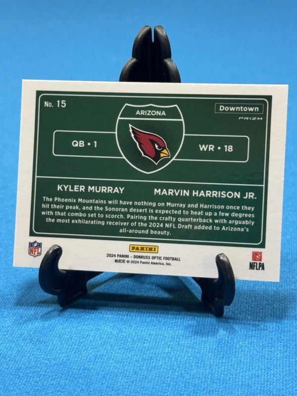2024 Donruss Optic Dual Downtown Kyler Murray Marvin Harrison Jr Cardinals - Image 6