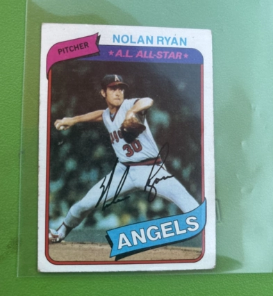 vintage baseball cards Nolan Ryan