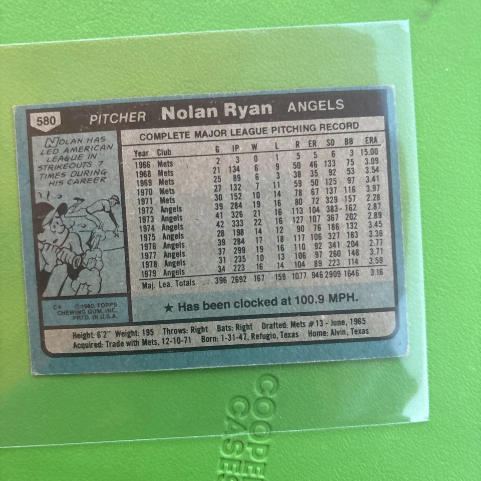 vintage baseball cards Nolan Ryan - Image 2