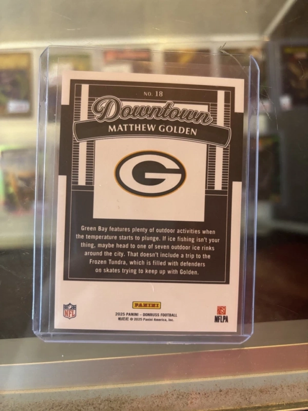 2025 Panini Donruss Downtown Matthew Golden RC Huge Upside - Image 3