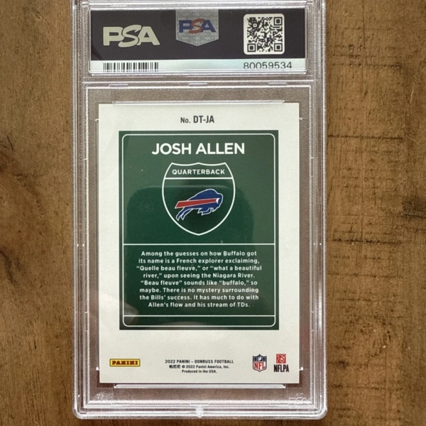 2022 Panini Donruss Optic - Downtown Josh Allen #DT-22 - Image 2