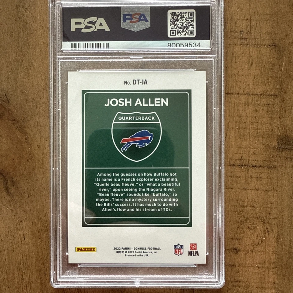 2022 Panini Donruss Optic - Downtown Josh Allen #DT-22 - Image 2