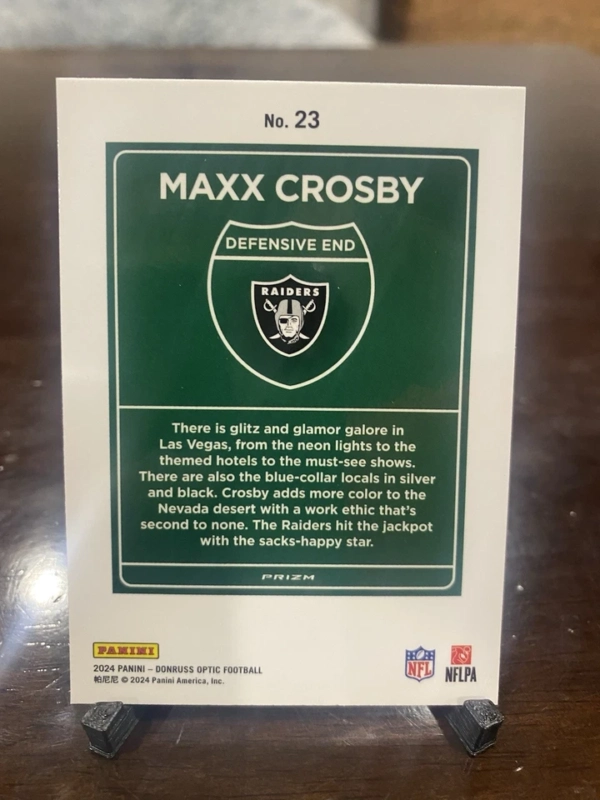 2024 Optic Maxx Crosby Downtown #23 - Raiders - Image 2