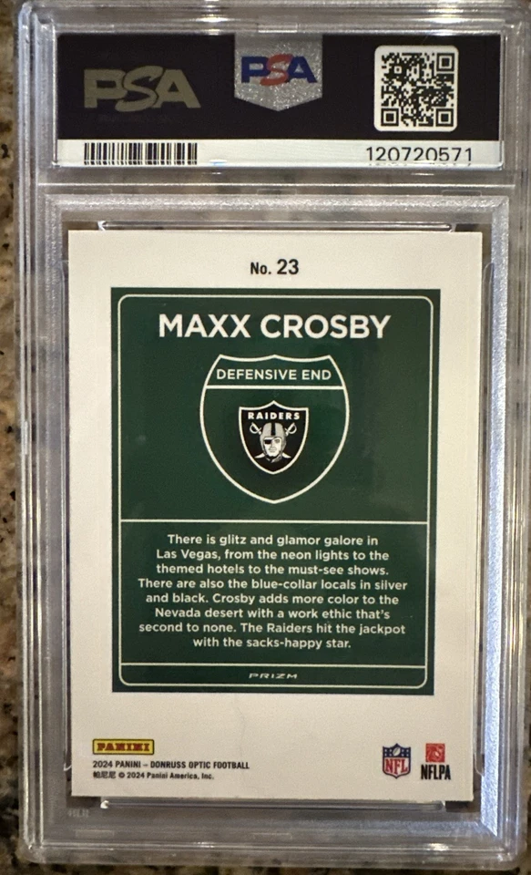 2024 Panini Donruss Optic - Downtown! Maxx Crosby #23 - Image 2