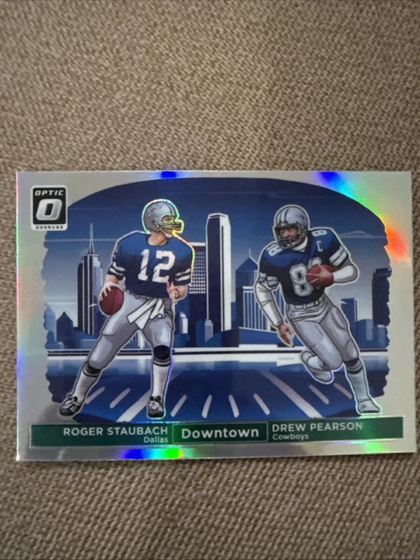 2024 Panini Donruss Optic - Downtown Duos Roger Staubach, Drew Pearson #12 - Image 2