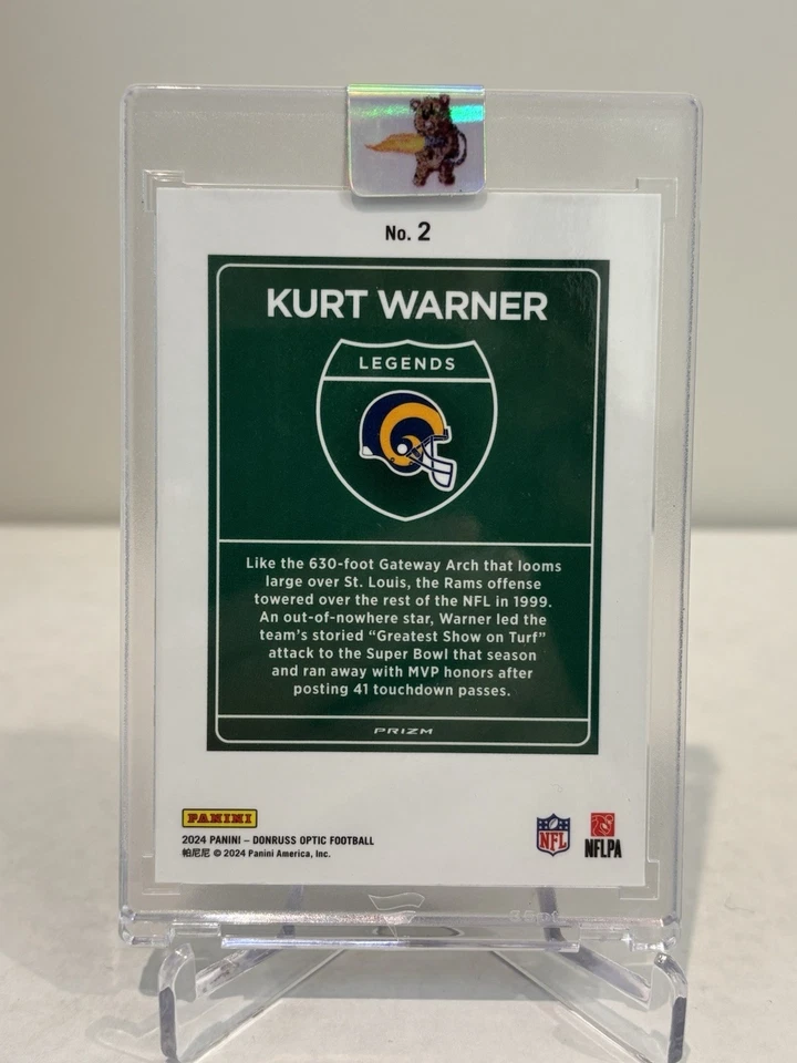 2024 Panini Donruss Optic - Downtown Legends Kurt Warner #2 - Image 2