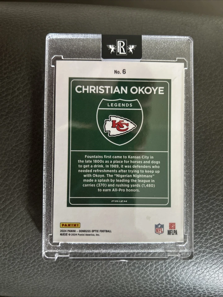 2024 Panini Donruss Optic - Downtown Legends Christian Okoye #6 - Image 2
