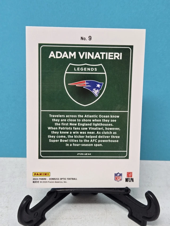 2024 Donruss Optic Adam Vinatieri Downtown Legends SSP Case Hit #9 - Image 4