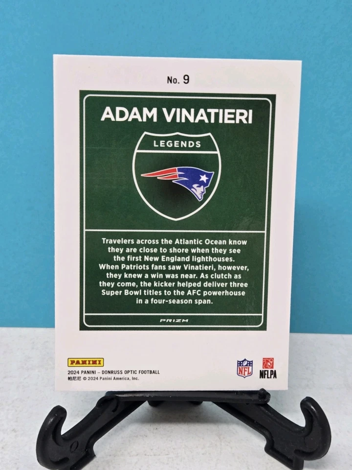 2024 Donruss Optic Adam Vinatieri Downtown Legends SSP Case Hit #9 - Image 2
