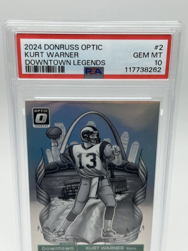 PSA 10 - 2024 PANINI DONRUSS OPTIC LEGENDS DOWNTOWN - KURT WARNER - Image 3