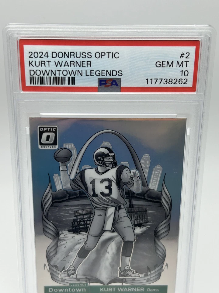 PSA 10 - 2024 PANINI DONRUSS OPTIC LEGENDS DOWNTOWN - KURT WARNER - Image 3
