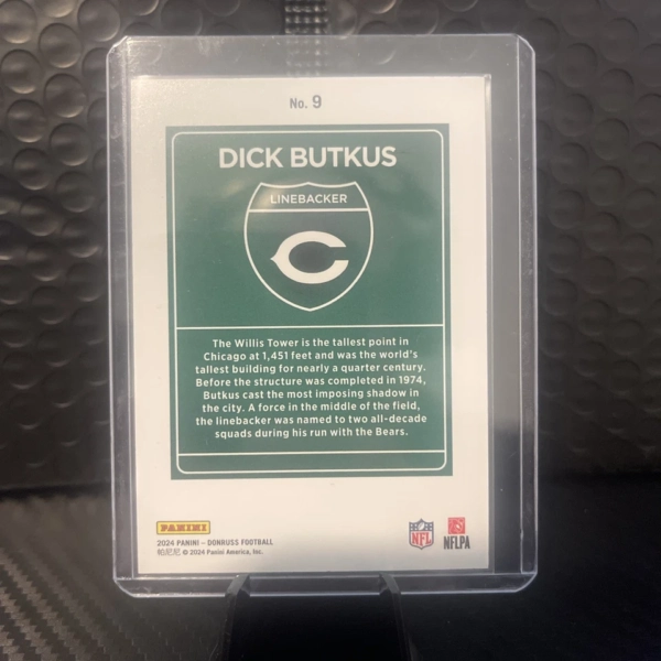 2024 Panini Donruss - Downtown! Dick Butkus #9 Optic - Image 4